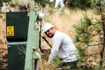 Lineman working